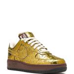 SNEAKES TENIS LOUIS VUITTON NIKE AIR FORCE 1 LOW BY VIRGIL ABLOH DORADO METALICO en STOCK