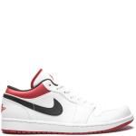 SNEAKERS TENIS NIKE JORDAN 1 LOW WHITE UNIVERSITY RED BLACK en STOCK