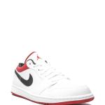 SNEAKERS TENIS NIKE JORDAN 1 LOW WHITE UNIVERSITY RED BLACK en STOCK