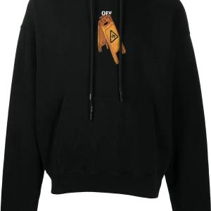 SUDADERA OFF WHITE HOODIE PASCAL SKELETON BLACK